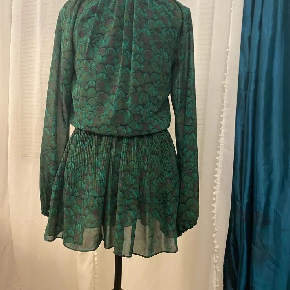 Michael Kors beautiful peacock dress, XS